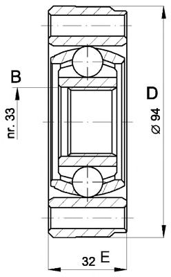 OPEN PARTS cvj540220 -  Шарнирный комплект, приводной вал